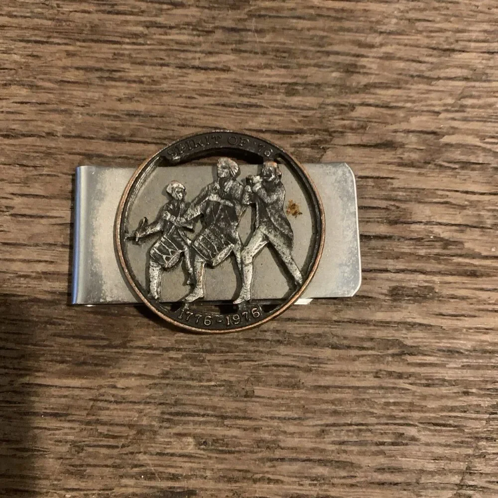 VTG Money Clip United States of America 1776-1976 bicentennial 200 yrs